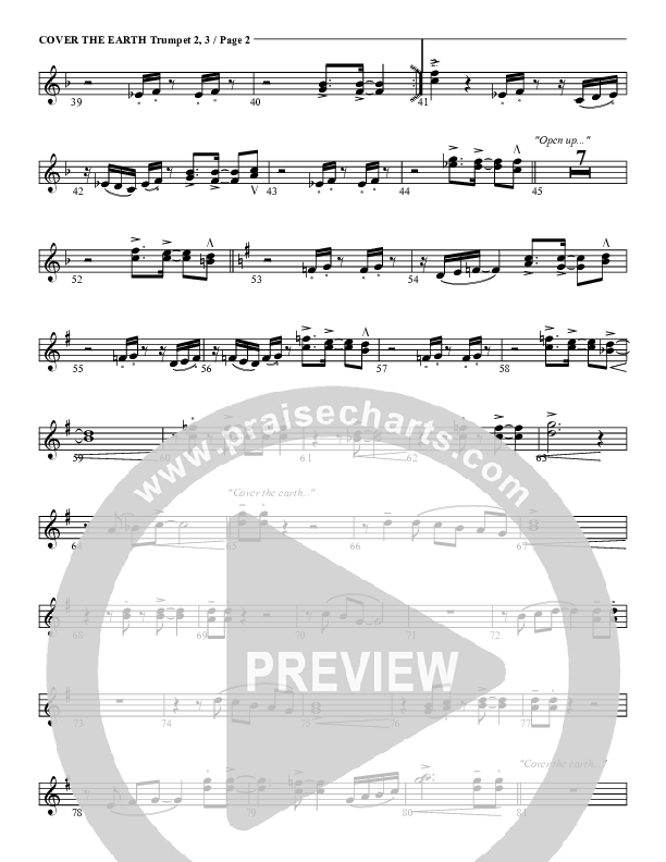 Cover The Earth Trumpet 2/3 (G3 Worship)
