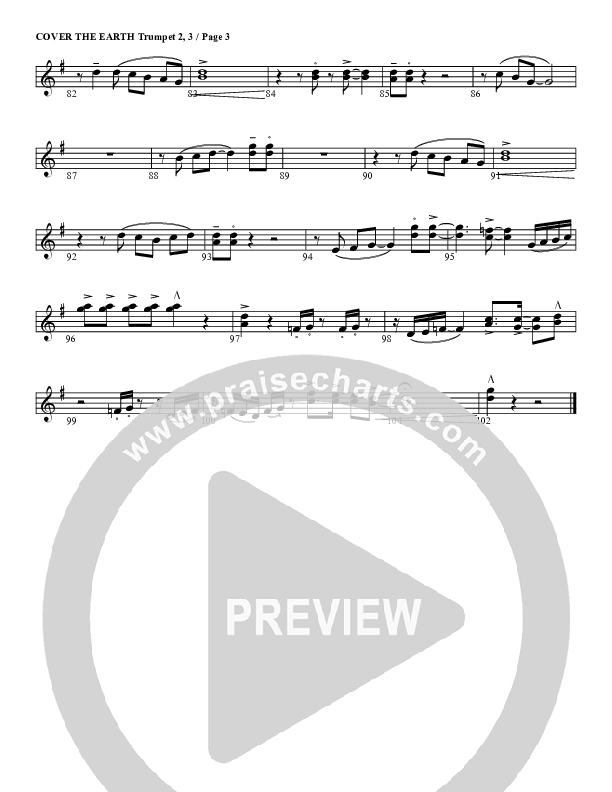 Cover The Earth Trumpet 2/3 (G3 Worship)