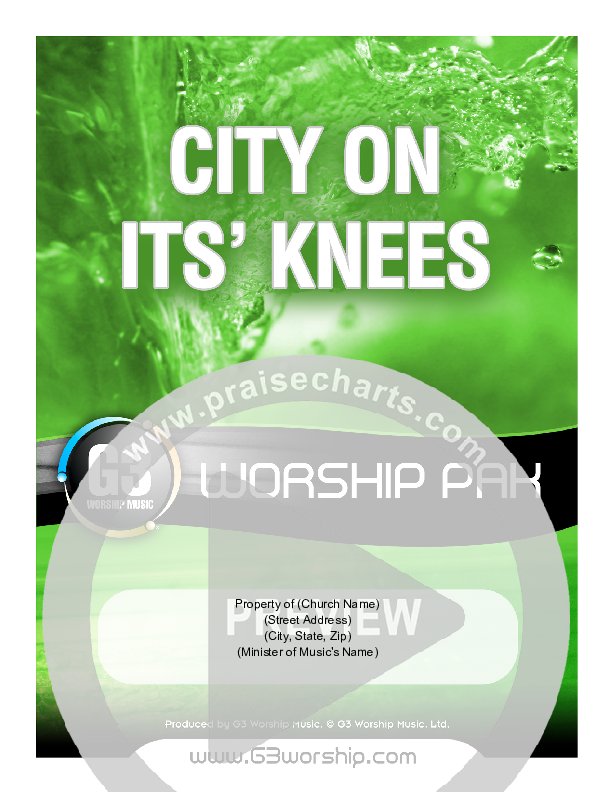City On Its Knees Cover Sheet (G3 Worship)