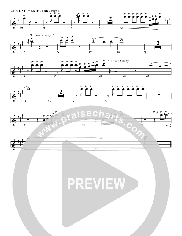 City On Its Knees Flute (G3 Worship)