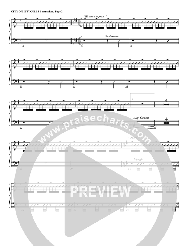 City On Its Knees Percussion (G3 Worship)