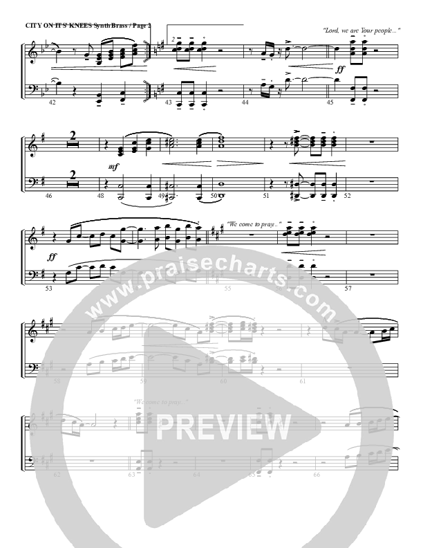 City On Its Knees Synth Brass (G3 Worship)