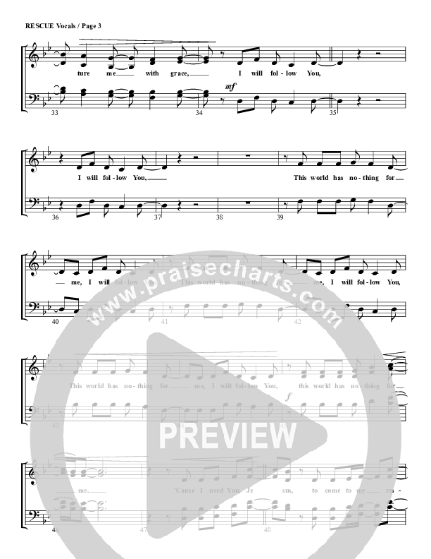 Rescue Lead Sheet (G3 Worship)