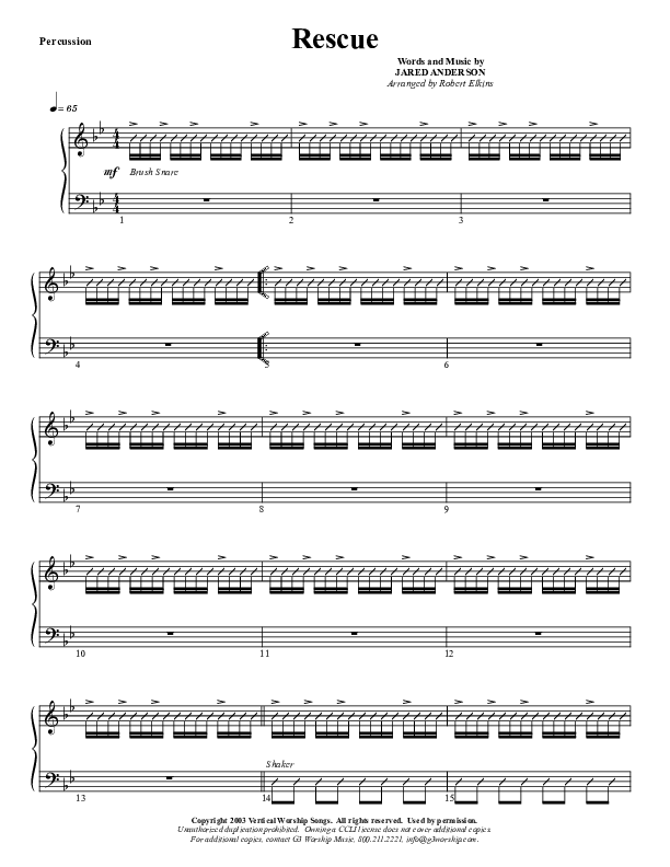 Rescue Percussion (G3 Worship)