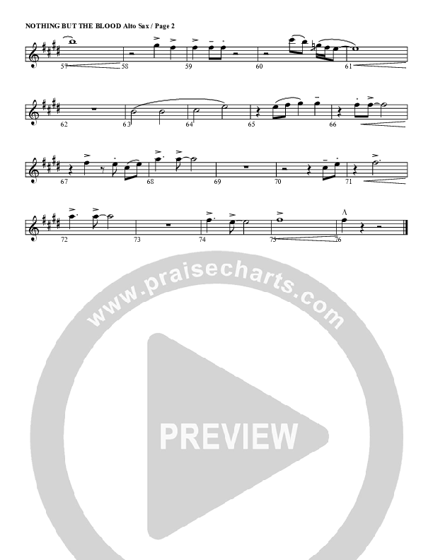 Nothing But The Blood Alto Sax (G3 Worship)
