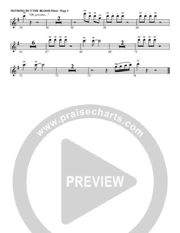 Nothing But The Blood Flute (G3 Worship)