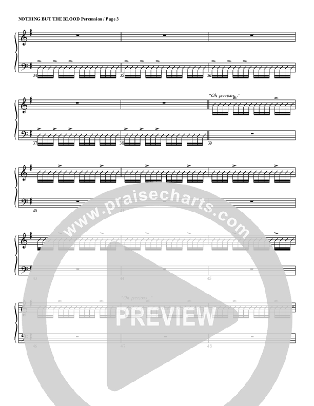 Nothing But The Blood Percussion (G3 Worship)