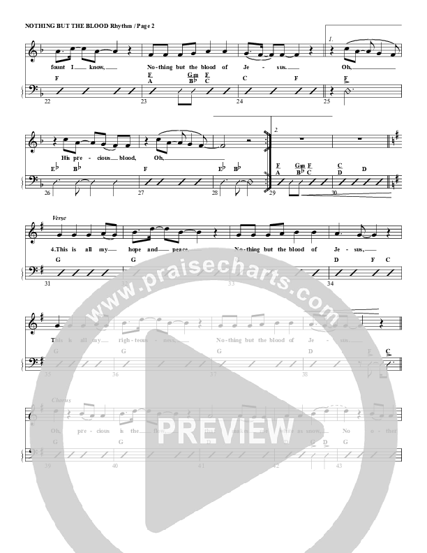 Nothing But The Blood Rhythm/Vocal (G3 Worship)