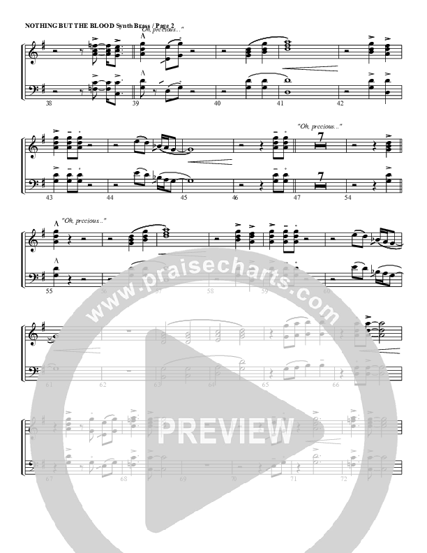 Nothing But The Blood Synth Brass (G3 Worship)