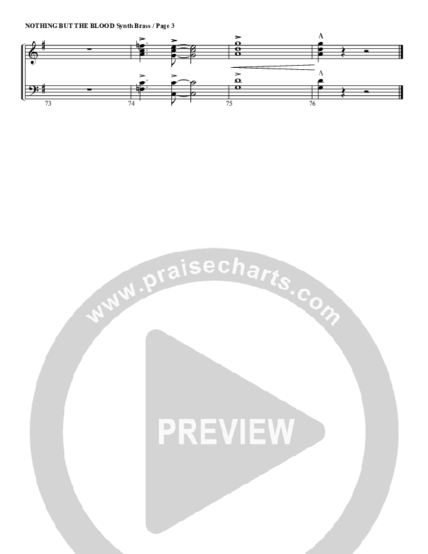 Nothing But The Blood Synth Brass (G3 Worship)