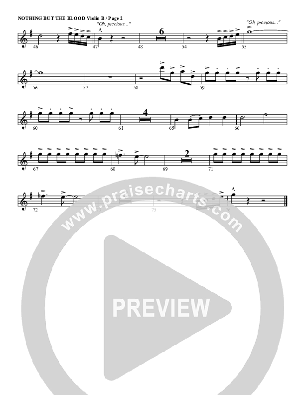 Nothing But The Blood Violin 2 (G3 Worship)