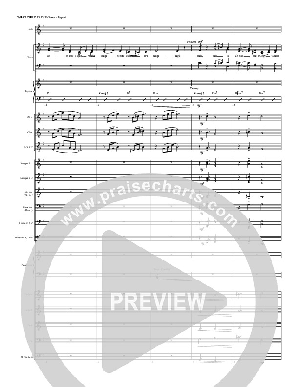 What Child Is This Conductor's Score (G3 Worship)