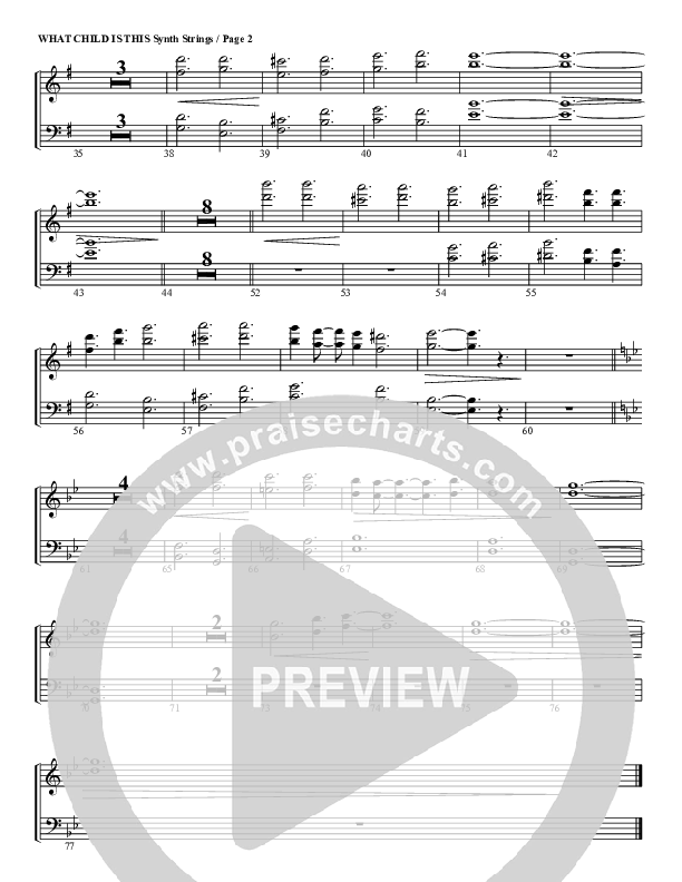 What Child Is This Synth Strings (G3 Worship)