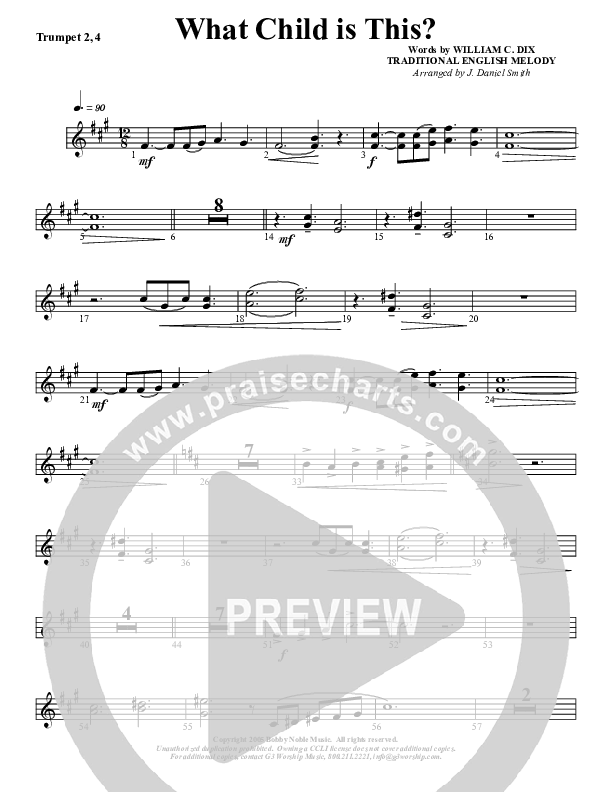 What Child Is This Trumpet 2 (G3 Worship)