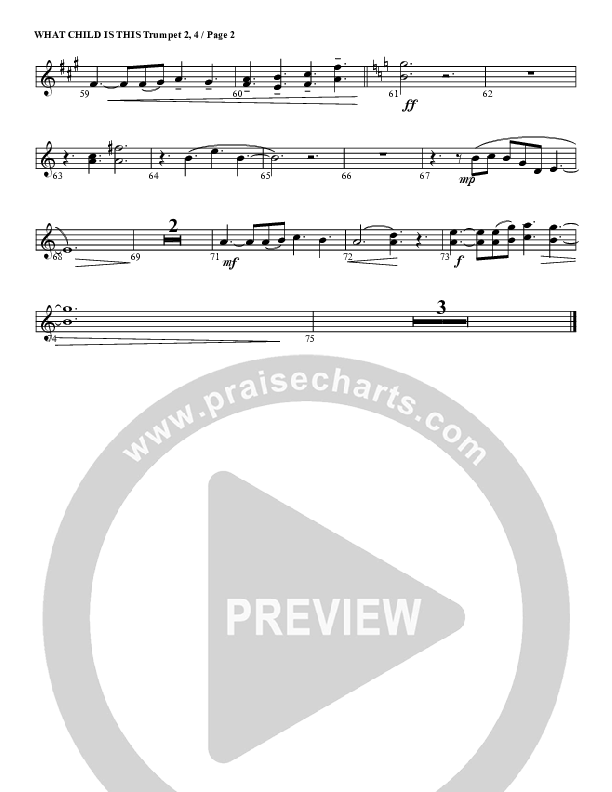 What Child Is This Trumpet 2 (G3 Worship)