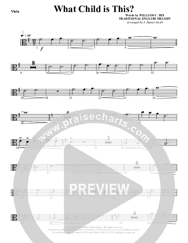 What Child Is This Viola (G3 Worship)