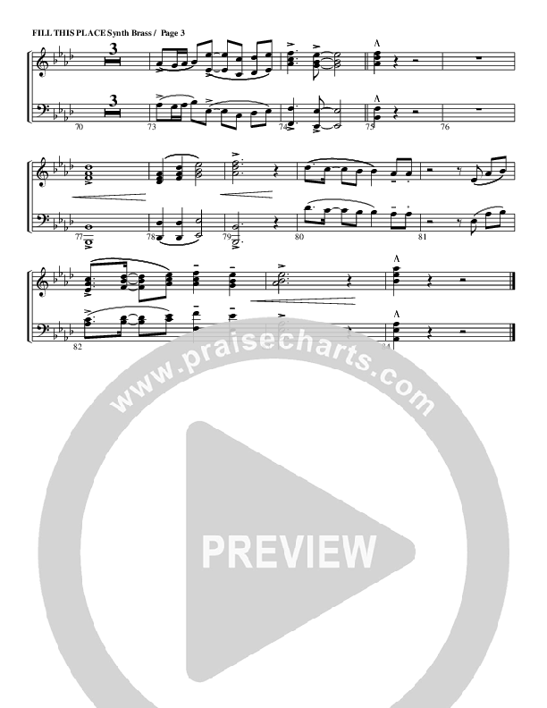 Fill This Place Synth Brass (G3 Worship)