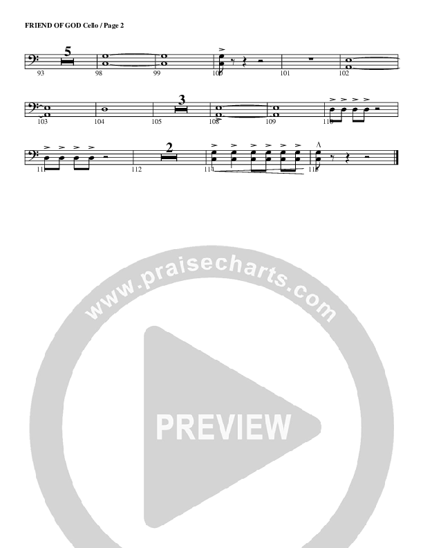 Friend Of God Cello (G3 Worship)
