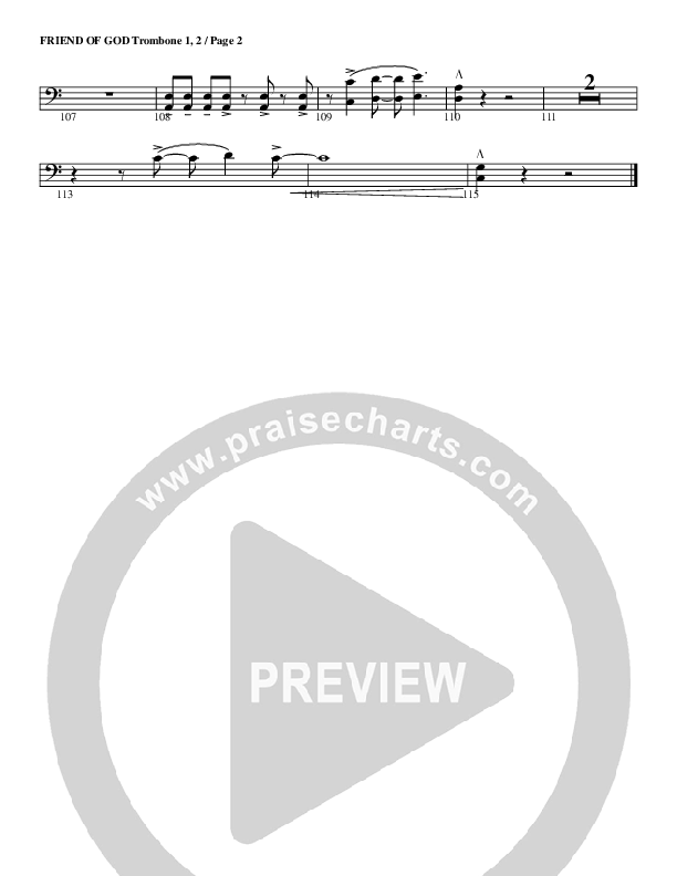 Friend Of God Trombone 1/2 (G3 Worship)