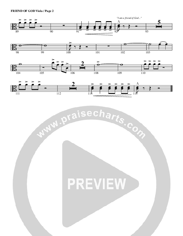 Friend Of God Viola (G3 Worship)