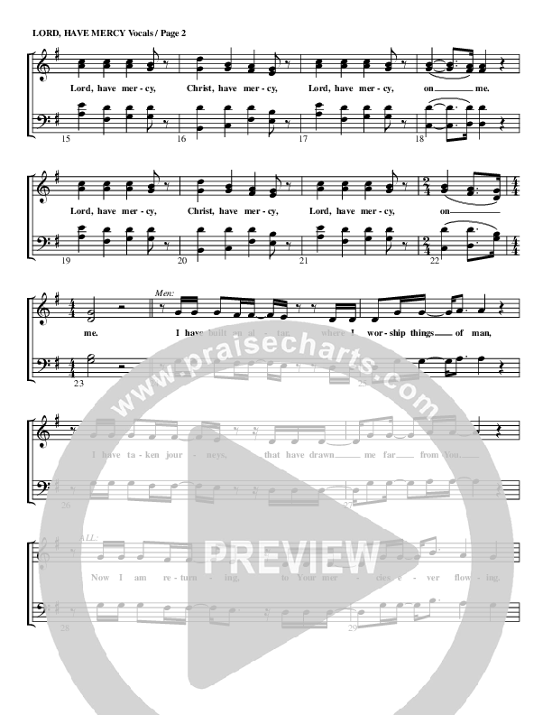 Lord Have Mercy (G3 Worship) PraiseCharts