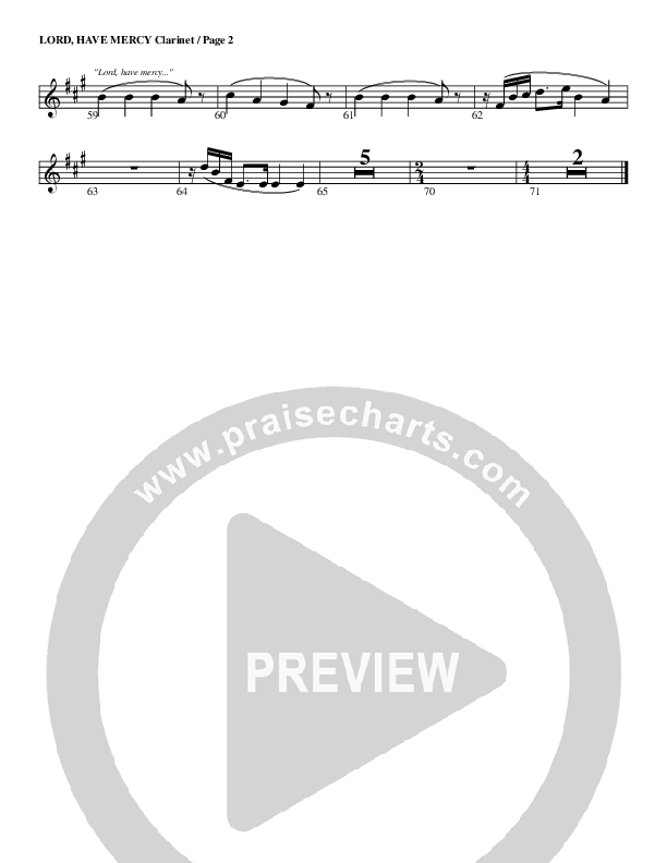 Lord Have Mercy Clarinet (G3 Worship)