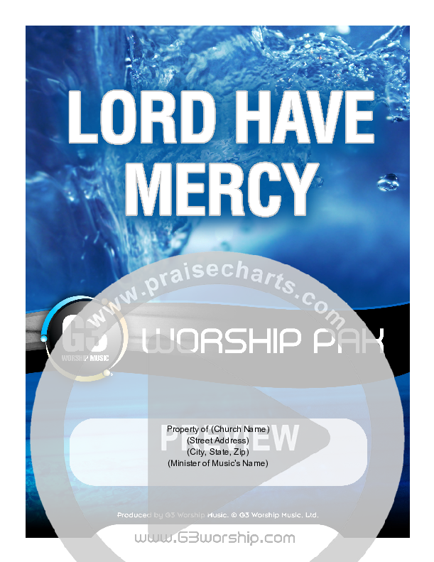 Lord Have Mercy Cover Sheet (G3 Worship)