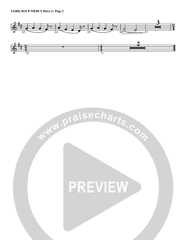 Lord Have Mercy French Horn 2 (G3 Worship)