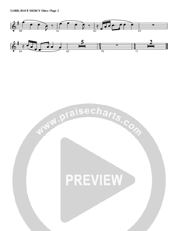 Lord Have Mercy Oboe (G3 Worship)