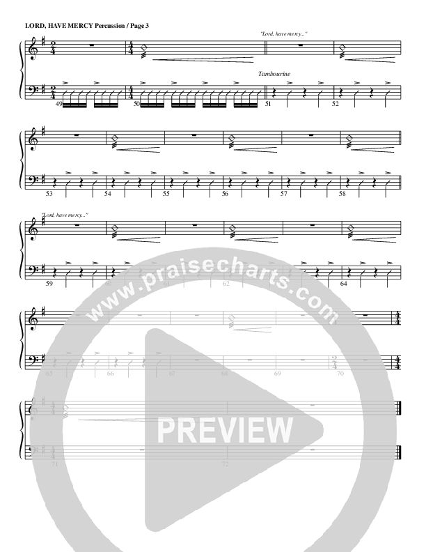 Lord Have Mercy Percussion (G3 Worship)