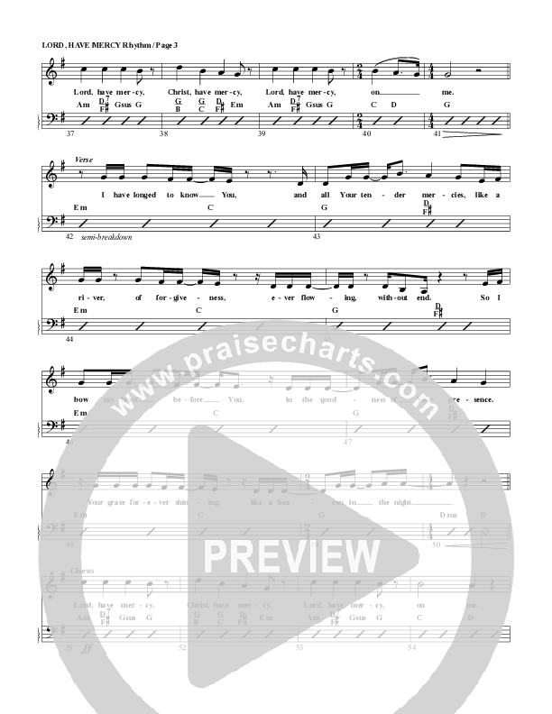 Lord Have Mercy Rhythm/Vocal (G3 Worship)