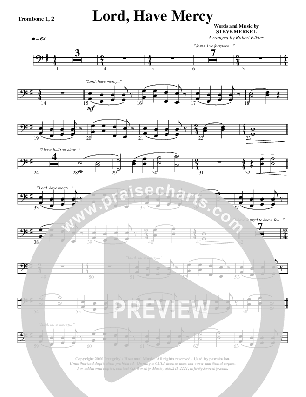 Lord Have Mercy Trombone 1/2 (G3 Worship)