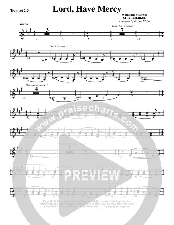 Lord Have Mercy Trumpet 2 (G3 Worship)