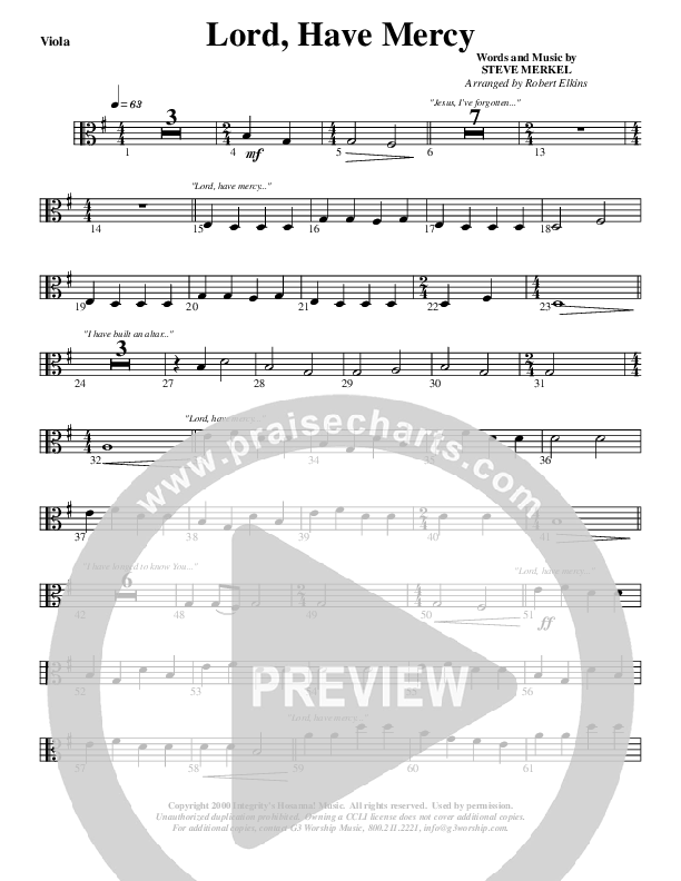 Lord Have Mercy Viola (G3 Worship)