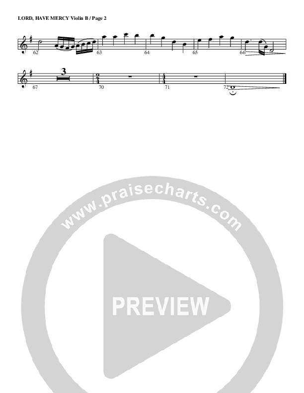 Lord Have Mercy Violin 2 (G3 Worship)