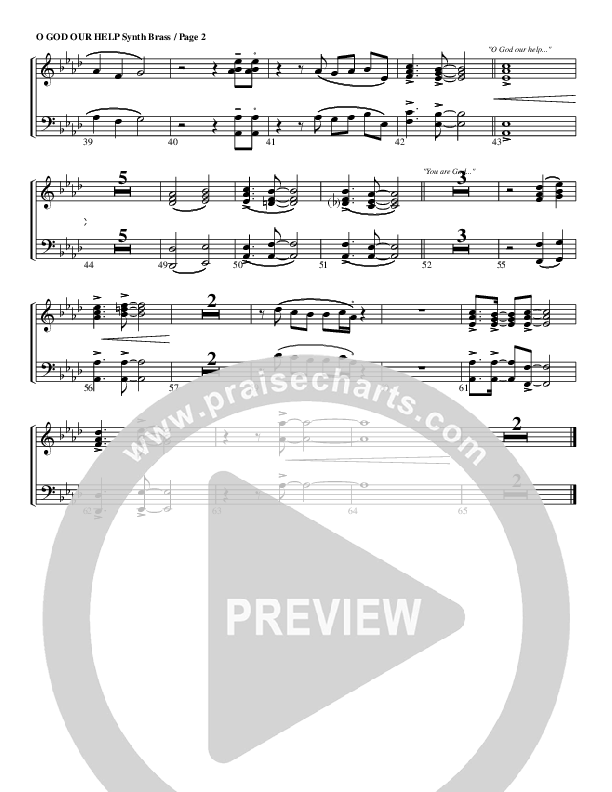 O God Our Help In Ages Past Synth Brass (G3 Worship)