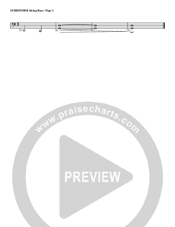 Surrender Double Bass (G3 Worship)