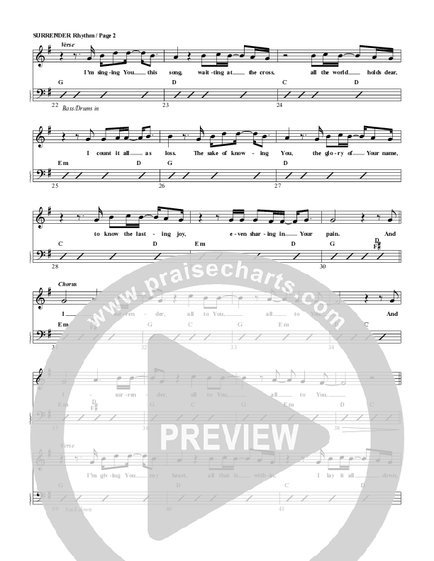 Surrender Rhythm/Vocal (G3 Worship)