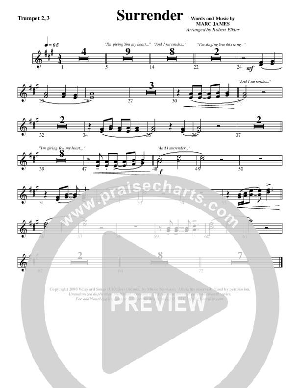 Surrender Trumpet 2/3 (G3 Worship)