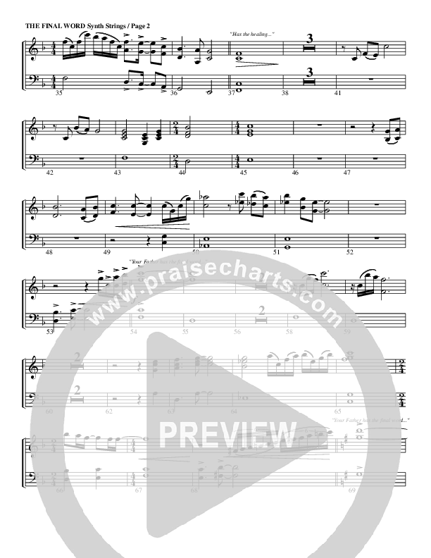 The Final Word Synth Strings (G3 Worship)