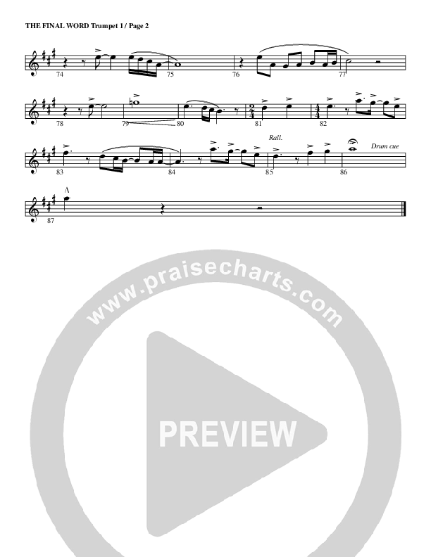 The Final Word Trumpet 1 (G3 Worship)