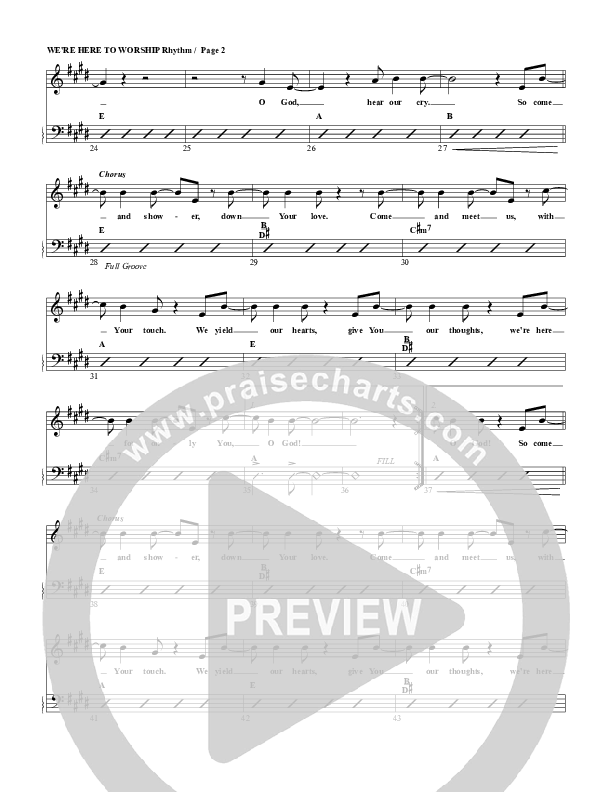 We're Here To Worship Rhythm/Vocal (G3 Worship)