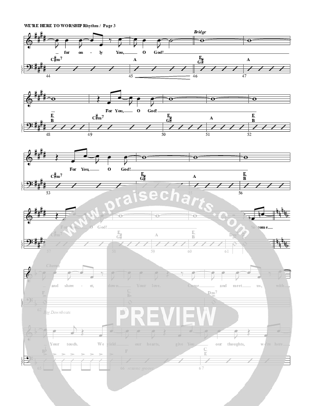 We're Here To Worship Rhythm/Vocal (G3 Worship)