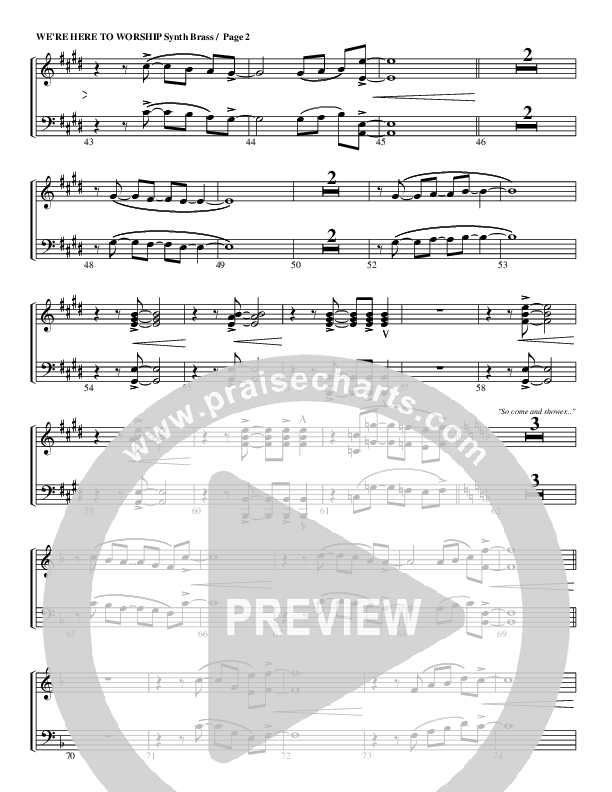 We're Here To Worship Synth Brass (G3 Worship)