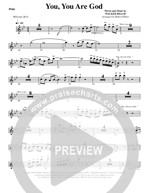 You You Are God Flute (G3 Worship)