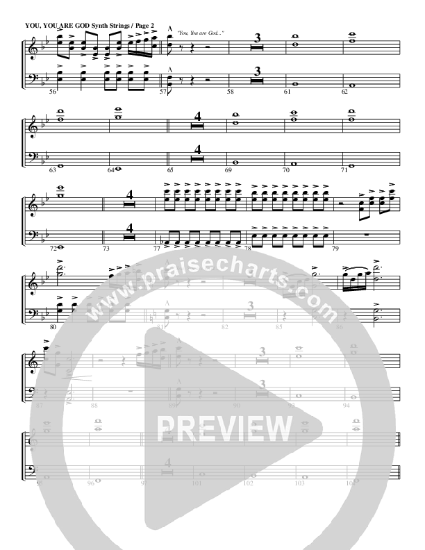 You You Are God Synth Strings (G3 Worship)