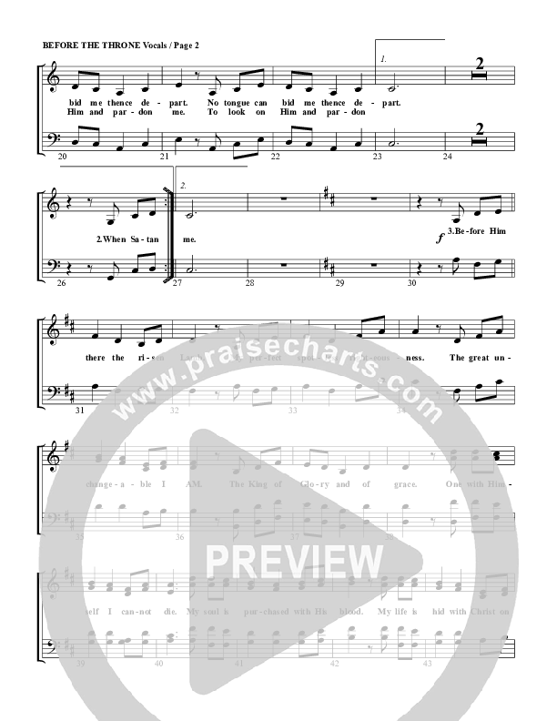 Before The Throne Of God Above Choir Sheet (G3 Worship)
