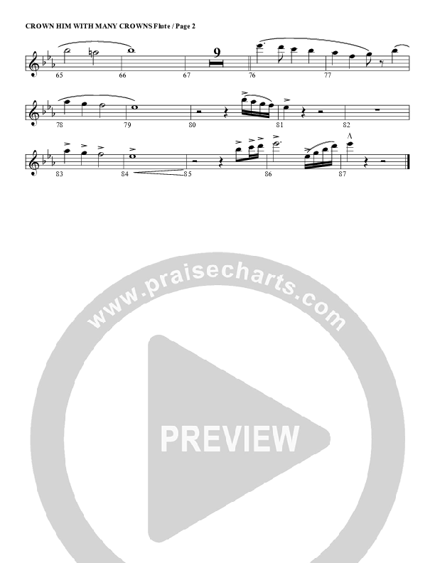Crown Him With Many Crowns Flute (G3 Worship)