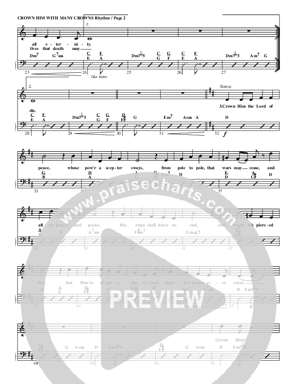 Crown Him With Many Crowns Rhythm/Vocal (G3 Worship)