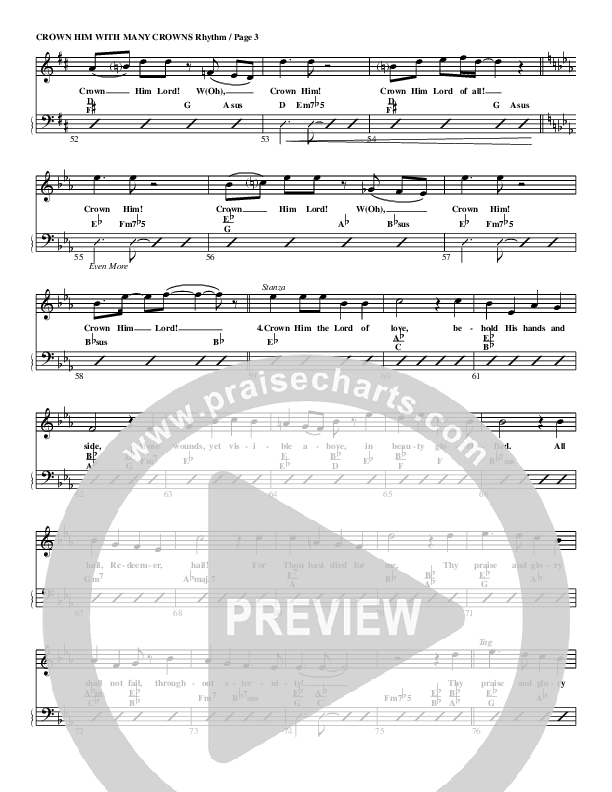 Crown Him With Many Crowns Rhythm/Vocal (G3 Worship)